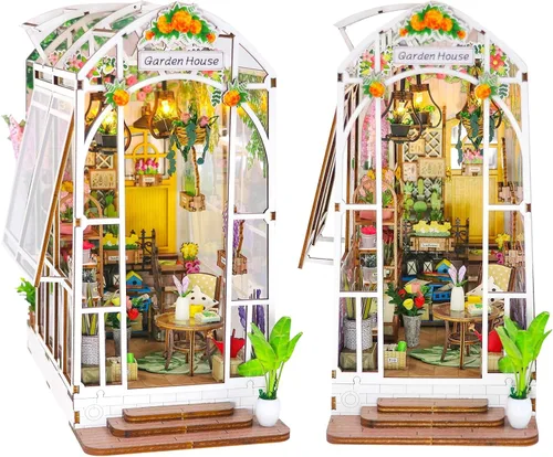 Vista 9 de Kit de casa en miniatura de bricolaje, casa de muñecas para adultos, modelo de construcción artesanal de estilo japonés, decoración de habitación