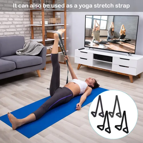 Vista 6 de 4PCS Yoga Mat Carrier Strap, Adjustable Yoga Mat Strap Carrier for Exercise/Travel/Gym, Mat Holder Sling Carrier