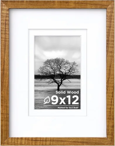 Vista 121 de Egofine - Portarretratos de 4 x 6 pulgadas, de madera maciza con plexiglás, para fotos de 3.5 x 5 con paspartú o de 4 x 6 sin paspartú, para colocar