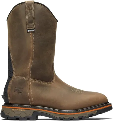 Vista 24 de Timberland PRO Botas de trabajo True Grit sin cordones con puntera compuesta para hombre Marrón-2024 Nuevo
