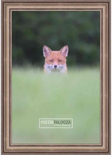 Vista 9 de Poster Palooza 3x3 Inch Traditional Silver Complete Wood Square Picture Frame with UV Acrylic Plexiglass, Foam Board Backing & Hardware Included