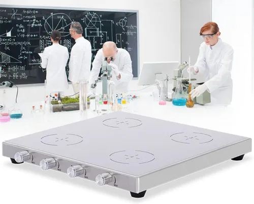 Vista 9 de Lab Magnetic Mixer Stirrer Machine,with Stainless Steel Work Plate, 20-2000 RPM Stepless Speed Regulation, for Liquid Mixing (1)