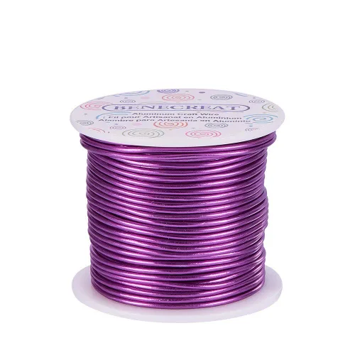 Vista 22 de BENECREAT -Alambre de aluminio para joyería de calibre 9, 55 pies, alambre metálico flexible para esculpir, ideal para manualidades de Halloween