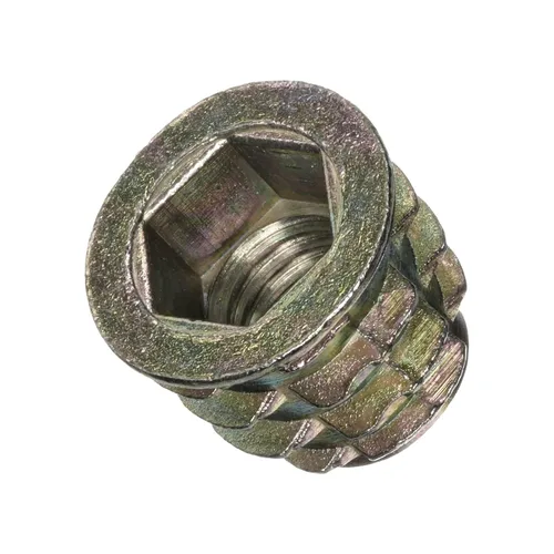 Vista 20 de E-Z LOK Inserto roscado para madera blanda, insertos de rosca hexagonal de zinc 10-32 roscas internas, 0.394 pulgadas de longitud, paquete de 50