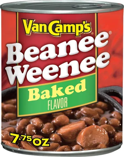 Vista 7 de Van Camp's Beanee Weenee al horno, alimentos enlatados, 7.75 oz