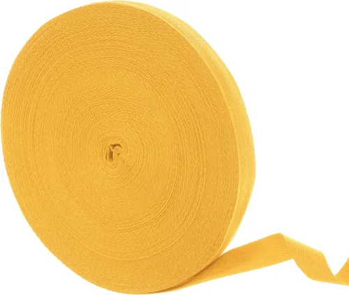 Vista 68 de uxcell Cinta de sarga de algodón de 50 yardas, cinta de espiga de 3/8 pulgadas para coser ropa, manualidades (azul)