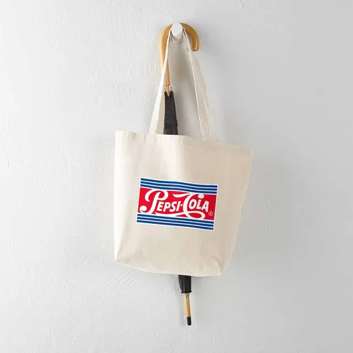 Vista 121 de CafePress Pepsi Tote Bag Bolsa de lona natural, bolsa de compras de tela, Caqui