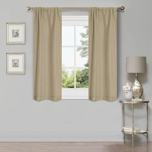 Vista 53 de Superior Linen Semi Blackout Curtains, Room Darkening, Bedroom, Drapes, Kitchen, Living Room Window Accents, Sun Blocking, Grommet Header, Classic