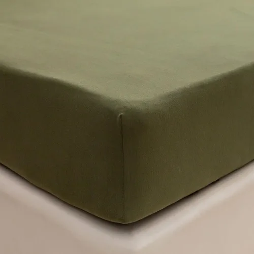 Vista 57 de PURE ERA Sábana bajera ajustable de algodón de punto de jersey (sin sábana encimera ni fundas de almohada) con bolsillo profundo de hasta 15 a 20