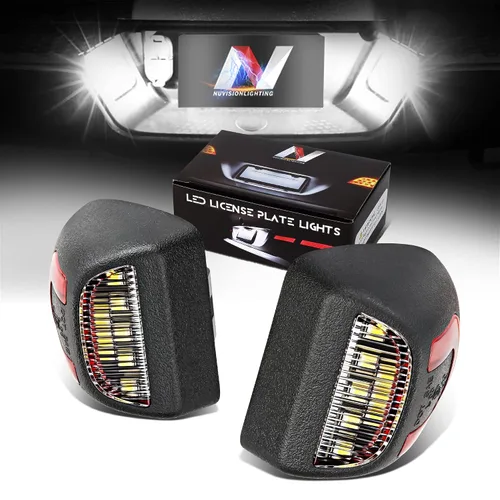 Vista 13 de Par de luces LED para placa de matrícula Compatible con 99-03 Protégé / 02-03 Protege5 / 99-05 Miata MX-5, YL8Z13550AA NC1051270BL, NVL-LPL-009