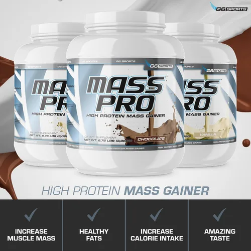 Vista 8 de G6 Mass Pro - Ganador de alto contenido proteico (chocolate)