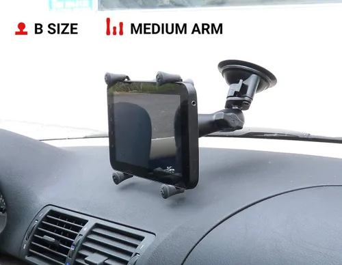 Vista 3 de RAM Mount Montaje universal de ventosa con sujeción de cuna para tablet de X-Grip II (RAM-B-166-UN8U)