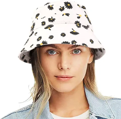 Vista 25 de Sombrero de pescador de algodón lavado de lona para mujer, estilo pescador, verano, playa, sol