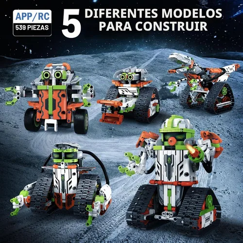 Vista 2 de Kit de construcción de robot STEM con control remoto para niños de 6 a 13 años, juguetes técnicos robóticos de codificación, regalos de cumpleaños