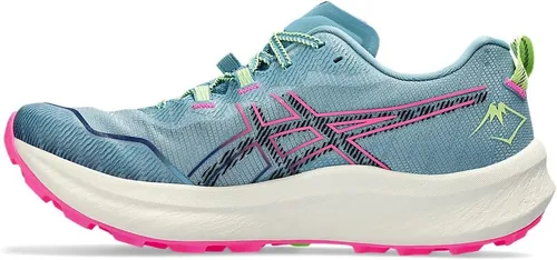 Vista 6 de ASICS Zapatos FUJISPEED 2 para mujer, 8.5, GRIS Azul/Negro