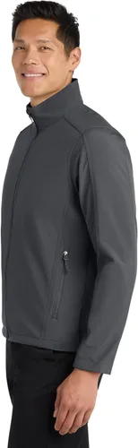 Vista 2 de Port Authority Chaqueta Core Soft Shell gris (Battleship Grey)