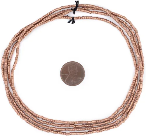 Vista 2 de TheBeadChest - Cuentas Heishi dobles de cobre (0.079 in)