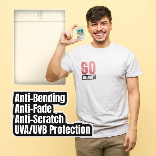 Vista 6 de Tarjeteros semirrígidos para PSA, SGC, BGS, CSG – 100 paquetes – Fundas para tarjetas de béisbol – 50 tarjeteros para tarjetas intercambiables + 50