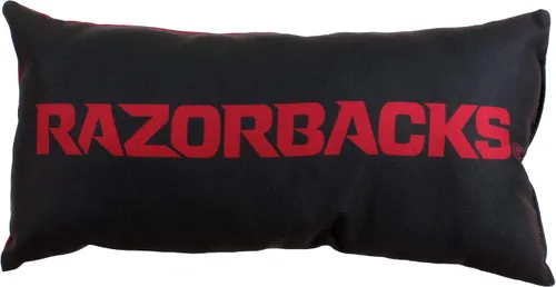 Vista 2 de College Covers Everything Comfy Arkansas Razorbacks Almohada Bolster de Viaje Pequeña Decorativa de 2 Lados 16 x 6 pulgadas