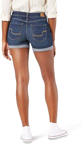 Vista 3 de Signature by Levi Strauss & Co. Gold Label Women's Mid-Rise Slim Shorts (Available in Plus Size)