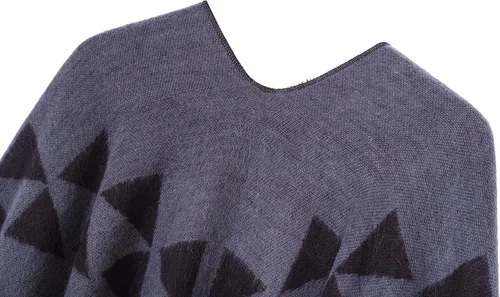 Vista 27 de Chales cálidos para mujer, cárdigan con frente abierto, estilo vintage, poncho
