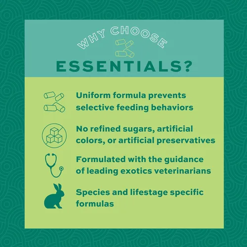 Vista 5 de Oxbow Essentials, alimento básico para la salud del conejo adulto