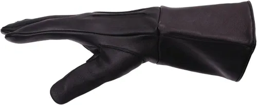 Vista 3 de Guantelete medieval de cuero Cosplay guantes de brazo largo puño