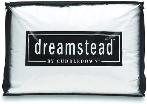 Vista 3 de Cuddledown Dreamstead 800 Fill Power Almohada Plumón de ganso blanco europeo Carcasa 100% algodón, tejido satinado, hipoalergénica, hecha a
