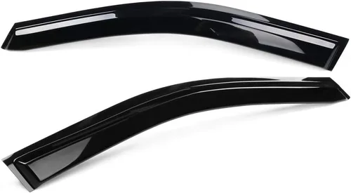 Vista 6 de IKON MOTORSPORTS, Visera adhesiva para ventana compatible con Toyota RAV4 2019-2025, humo oscuro acrílico, 4 unidades, protección contra la lluvia