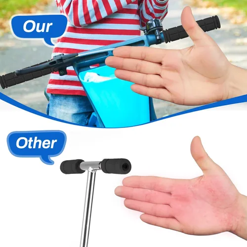 Vista 5 de Coolrunner Agarres de manillar de bicicleta, empuñaduras de bicicleta para niños y niñas, agarre de goma antideslizante para scooter Cruiser Seadoo