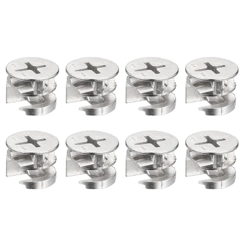 Vista 6 de HARFINGTON Tuerca de bloqueo de leva para muebles, 8 unids 0.591x0.472 in Conector de junta Tuercas de bloqueo Muebles Conexión Accesorios de leva