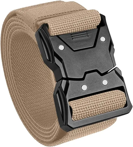 Vista 10 de TECEUM Tactical Belt – Heavy-Duty & Quick Release – Military, Work, Rigger, Duty & Utility Belt for Men