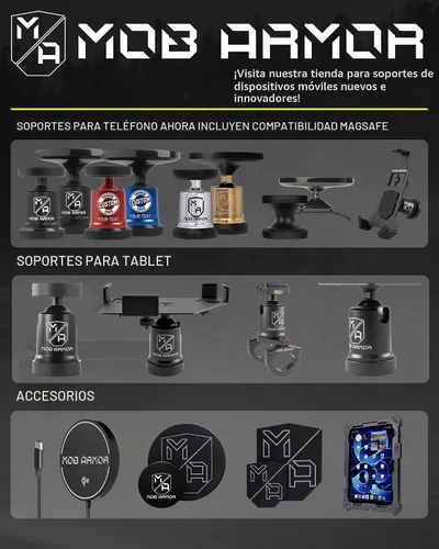 Vista 6 de Mob Armor TabNetic Maxx - Soporte para tablet Soporte de descarga de perfil bajo, potente agarre magnético para iPad, Android y superficie
