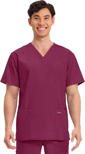 Vista 89 de Cherokee WW Professionals WW695 - Camisa de uniforme sanitario para hombre, con cuello en V
