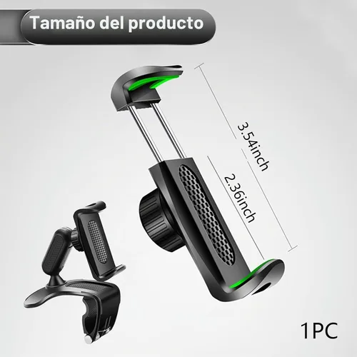 Vista 2 de Downhill 1 PC Soporte para smartphone para salpicadero de coche, soporte para smartphone con rotación de 360 grados, soporte multifuncional
