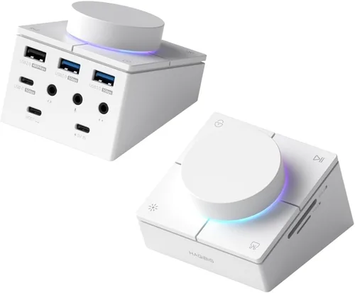 Vista 11 de Concentrador USB C de Hagibi con botones de acceso directo, estación de acoplamiento RGB tipo C con HDMI 4K@60Hz, PD de 100W, USB-C de 5Gbps, 2
