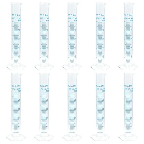 Vista 18 de Geesatis Cilindro graduado plástico de 0.8 fl oz (10) y 0.1 fl oz (20) cuentagotas de plástico