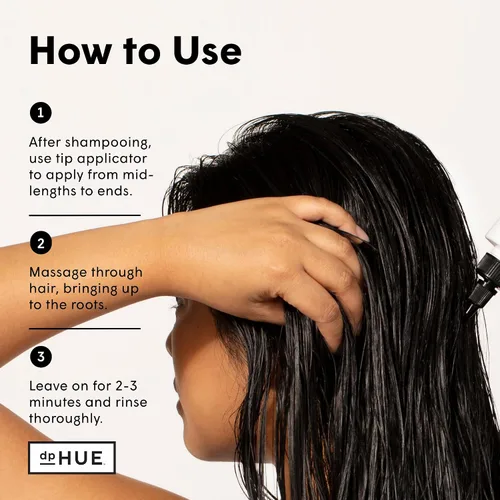 Vista 3 de dpHUE Glossy Glaze, Caramel - Brillo líquido para el cabello en la ducha para un brillo luminoso y un color transparente, sin parabenos, SLS y SLES