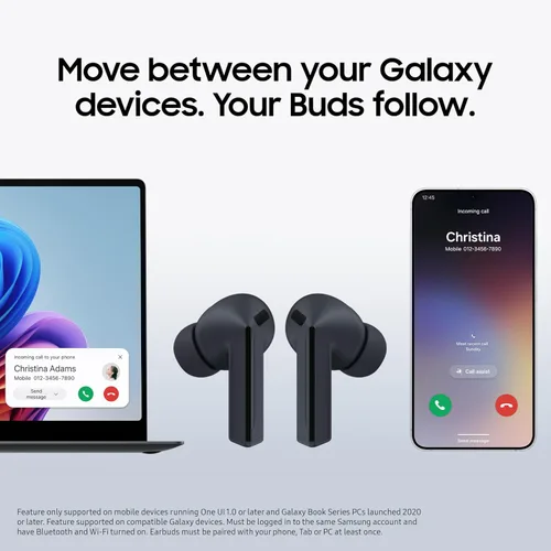Vista 8 de SAMSUNG Galaxy Buds 3 FE (2025) auriculares inalámbricos True Wireless con Bluetooth, cancelación activa de ruido, sonido potente, llamadas claras