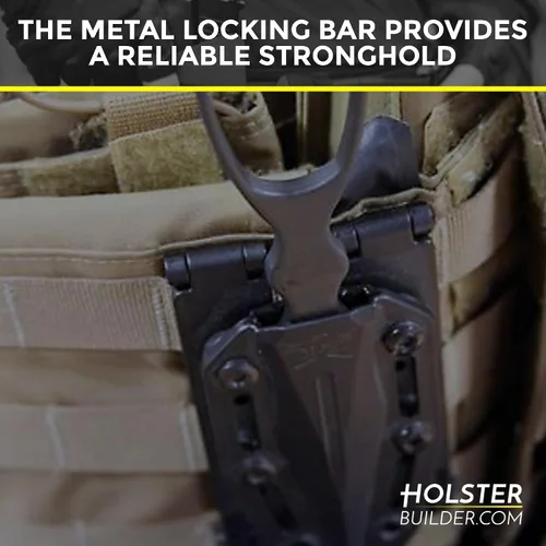 Vista 6 de Molle Attachment – Clip de cinturón de bloqueo rápido con hardware de montaje para fundas, bolsas de cargadores, fundas de cuchillos, chalecos
