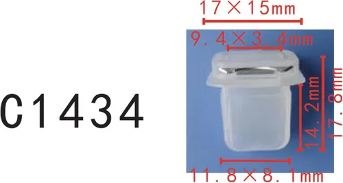 Vista 25 de Autobahn88 - Clip de remache tipo push-in para parachoques, compatible con Renault (OEM: 054000001R) (Paquete de 20)