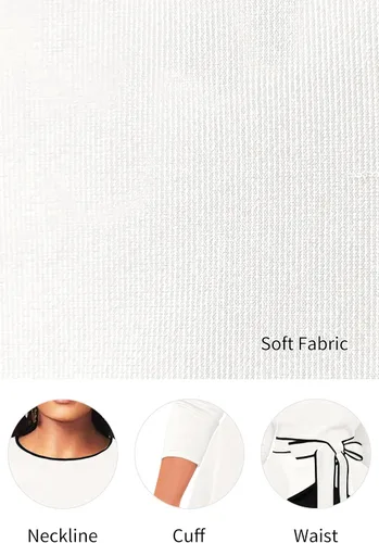 Vista 6 de FANDEE Vestido de tubo ajustado vintage para mujer, talla grande, elegante, manga 34, dobladillo con volantes, abertura para vestidos de fiesta