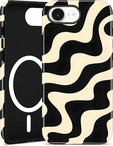Vista 96 de Jusy Funda magnética Zebra para iPhone XR, color negro