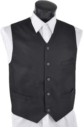 Vista 3 de boxed-gifts Umo Lorenzo Men Formal Suit Vest Polly Twill with Adjustable Waistband.