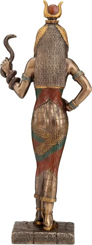 Vista 4 de Veronese Design Diosa egipcia Hathor sosteniendo una estatua de cobra