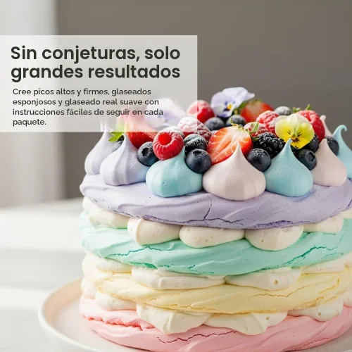 Vista 3 de Chefmaster Polvo de Merengue Deluxe, sustituto de clara de huevo de grado profesional para galletas de merengue, relleno de pastel, glaseado real