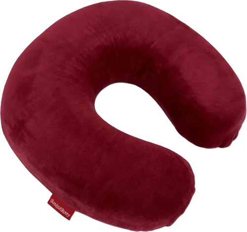 Vista 9 de Almohada de viaje en forma de U de espuma viscoelástica Soporte para el cuello Cojín de reposacabezas (negro)