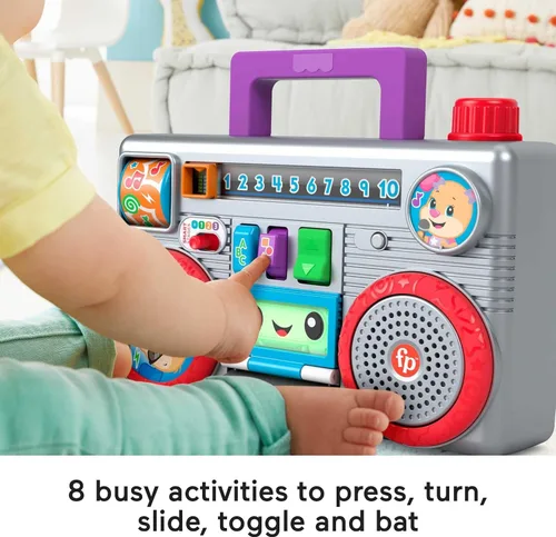 Vista 4 de Fisher-Price Juguete para bebé Laugh & Learn Busy Boombox