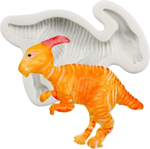 Vista 8 de Funshowcase Molde de silicona para fondant de dinosaurio Carcharodontosaurus 2.6inch Carcharodontosaurus 2.6 pulgadas de alto