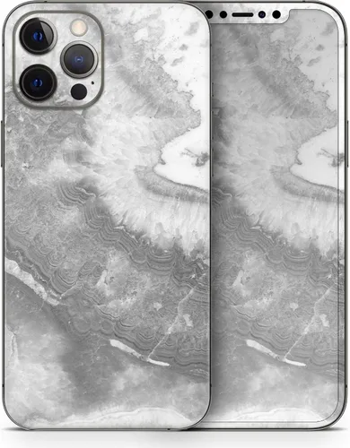 Vista 4 de DesignSkinz Kit de calcomanías de cuerpo completo compatible con iPhone 15 Plus, mármol gris pizarra V26